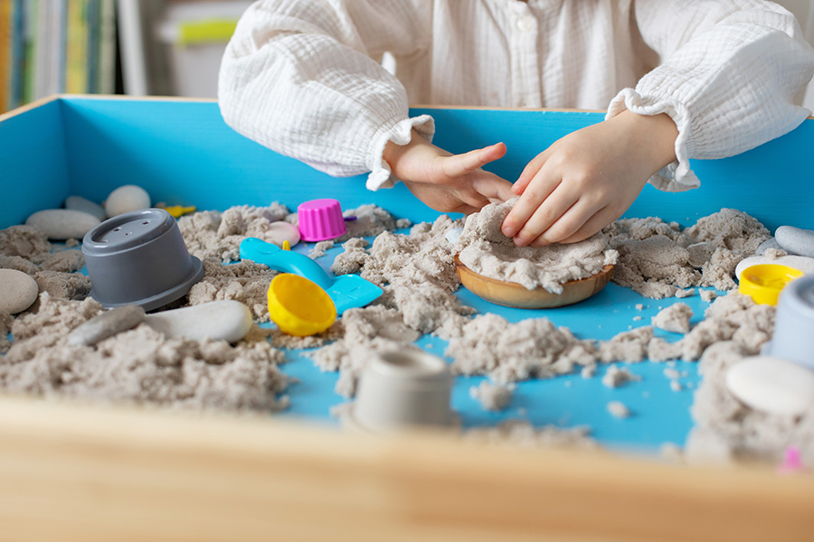 sand table in play therapy in Beaverton